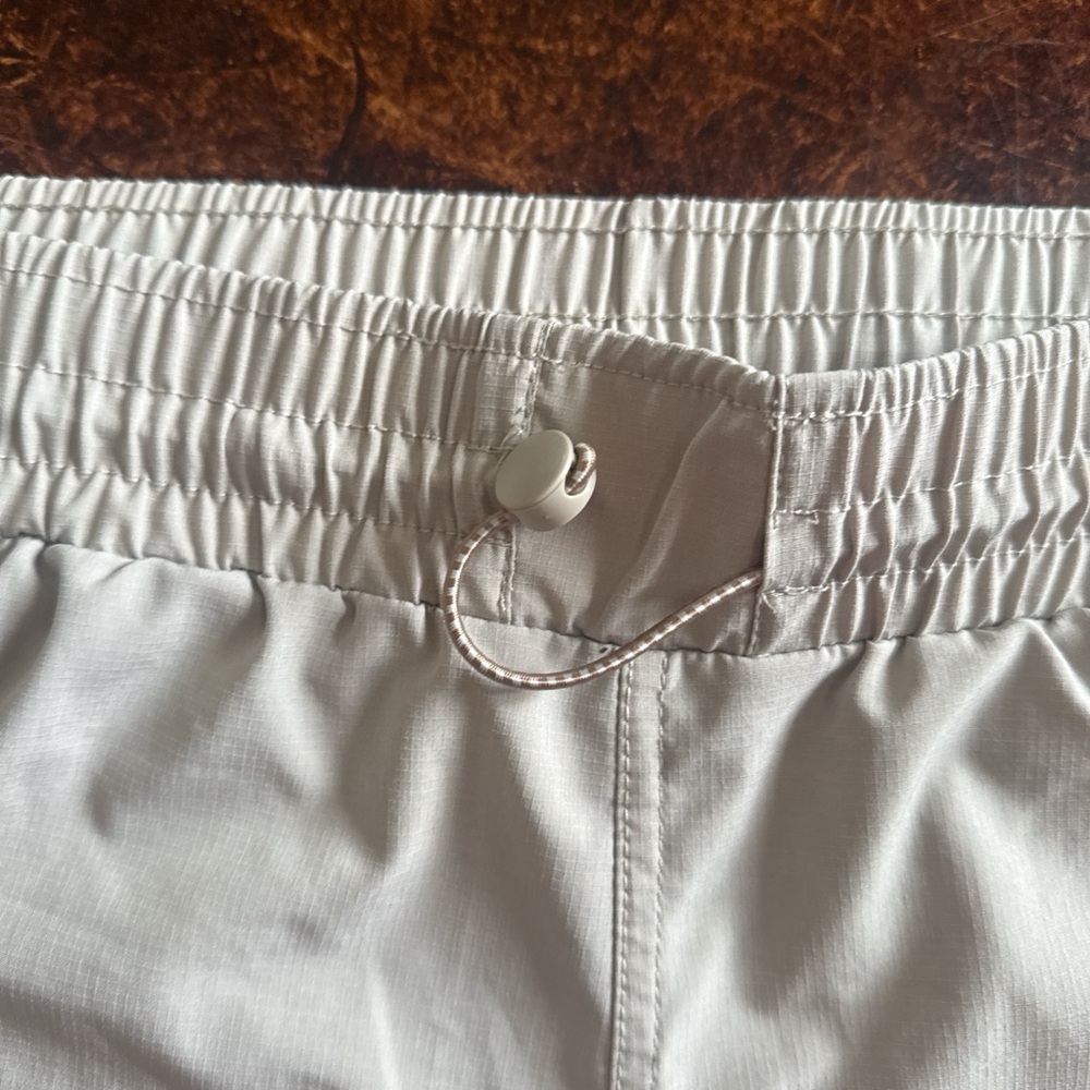Avalanche Men's Athletic Shorts in Light Cream - Picture 2 of 6